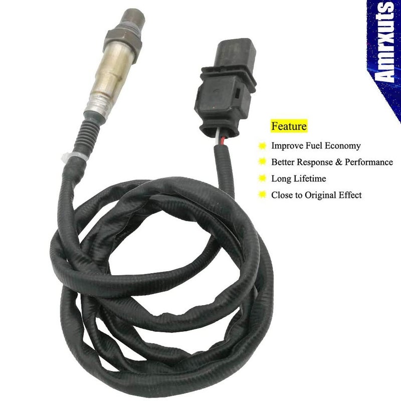 Amrxuts 11787558055 5-Wire Upstream Air Fuel Ratio O2 Oxygen Sensor for BMW 325i 328i 335i 528i 525i 530i X3 X5 Z4 234-5139, 0258017098, Length -1400mm - Image 2
